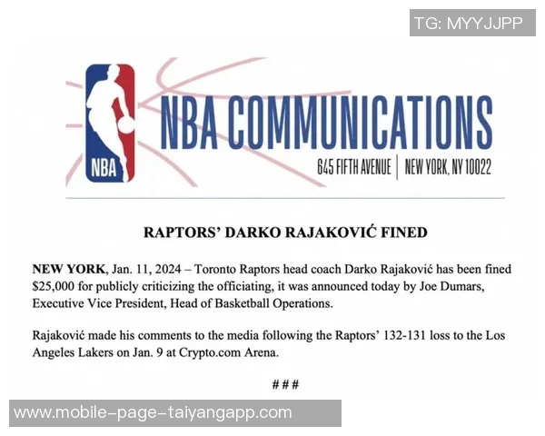 拉贾科维奇强调NBA赛季紧凑明天比赛需全力以赴做好准备